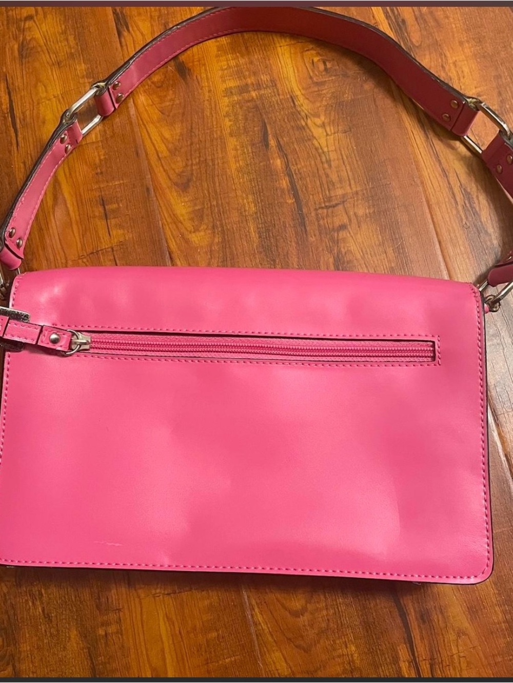 GUESS Pink Leather Shoulder Bag - Picture 2 of 2